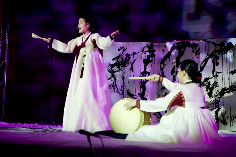 Lee Ja-Ram,  during performance of Pansori