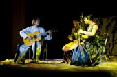 Kang Eun-Il playing haegeum (two-string fiddle)