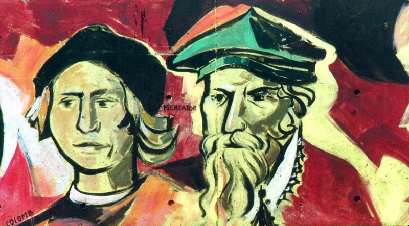 Détail : Colomb et Mercator
